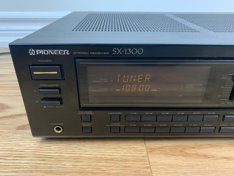 PIONEER SX-1300 40-wpc Stereo Receiver 5-Band EQ 1988 JAPAN TESTED 100% WORKS gallery