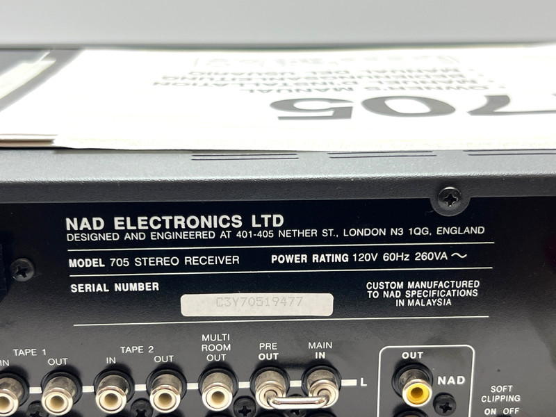 Vintage NAD Electronics 705 Stereo AM/FM Receiver gallery