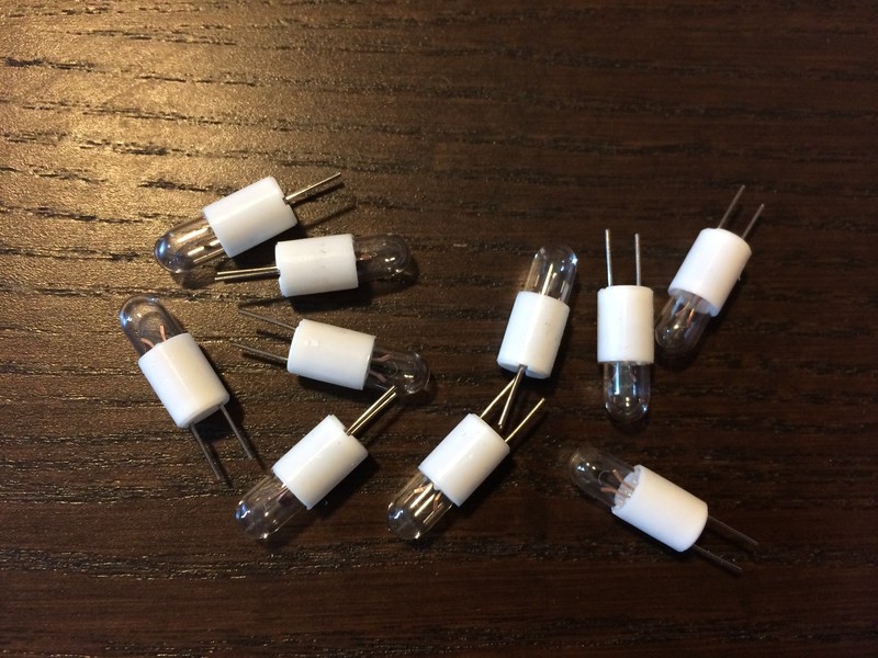 10 New Marantz Bi-Pin Lamps 6.3v 40mA Bulb 2010 2220 2225 2230 2240 2245 2270 6v