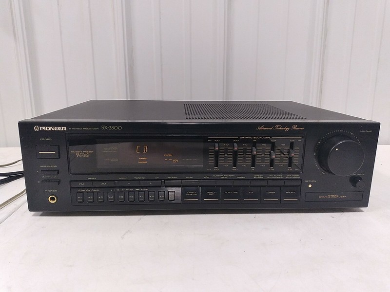 Pioneer SX-2800 Stereo AM/FM Receiver, 65W x 2, 5-Band Equalizer *READ DESCRIPTI