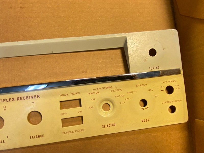 Faceplate from Kenwood KW-50 Tube Receiver Parts Nice Condition gallery