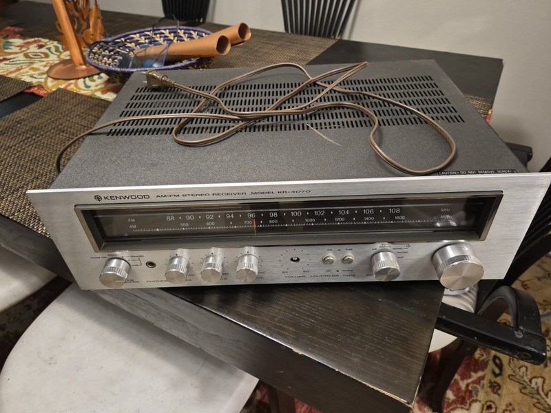 Kenwood KR-4070 AM/FM Stereo Tuner Receiver Volume Knob Missing gallery