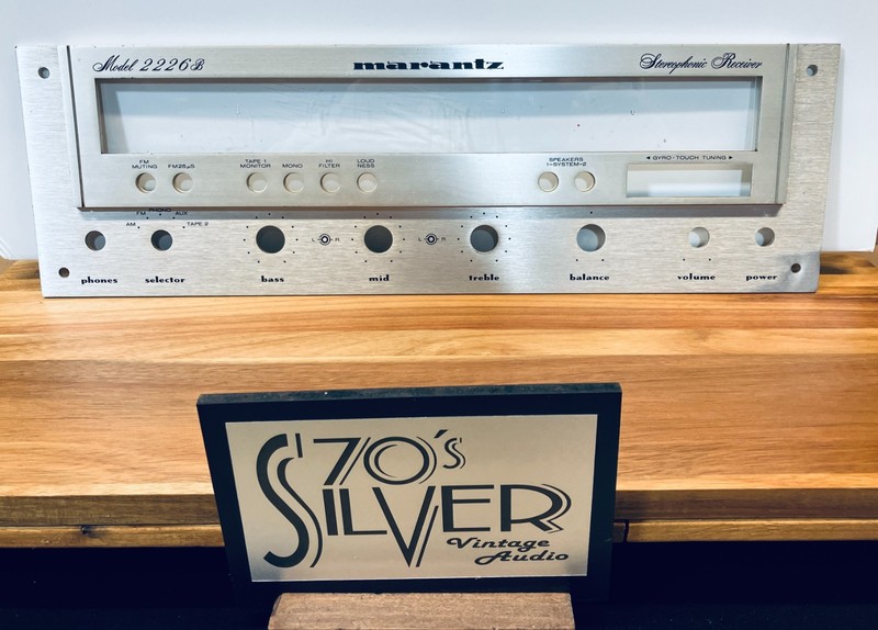 Marantz 2226B Original Faceplate w/ dial window glass in good condition