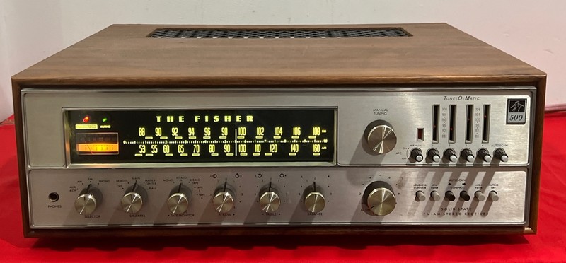 The Fisher 500-TX Stereo Receiver Auto Tune-O-Matic Solid State With Case # 2 gallery