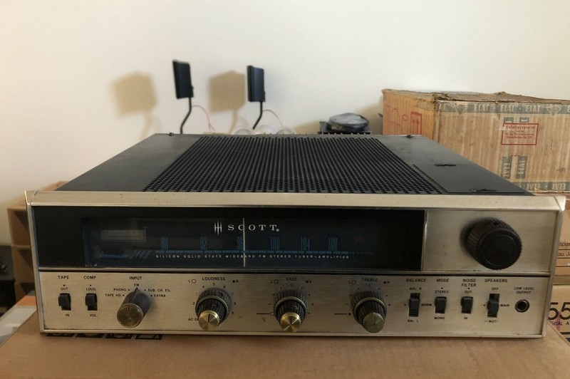 Mint Scott 344-B Stereomaster Stereo FM Tuner Amplifier & Owner’s Manual