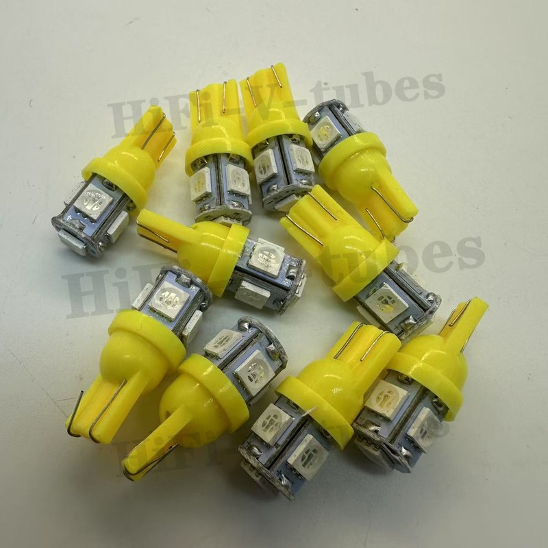 10 New Orange 8V Wedge Lamp LED Light Bulbs for Pioneer Project/One Receivers gallery