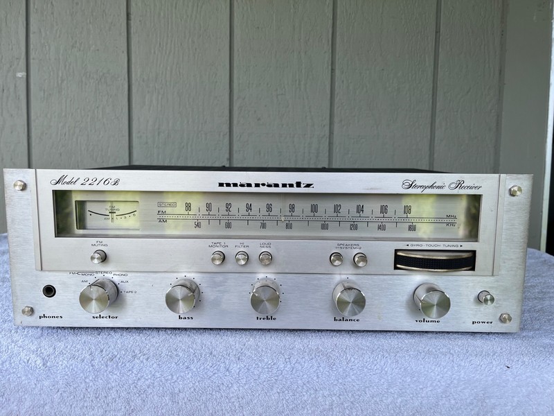 Marantz 2216B Stereo Amplifier Tuner Cleaned Tested And Working