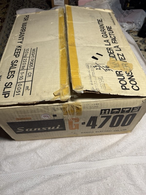 SANSUI G 4700 AM/FM Receiver Used 3 Months Tested All Papers Box Excellent Cond gallery