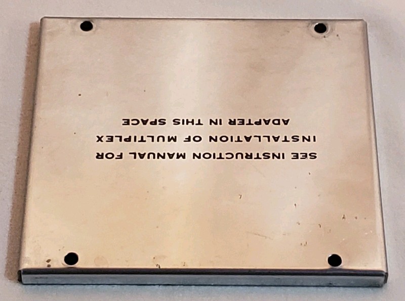 McIntosh Blank MPX Cover for Vintage Tuner 4⅛” x 3¾” FREE SHIPPING
