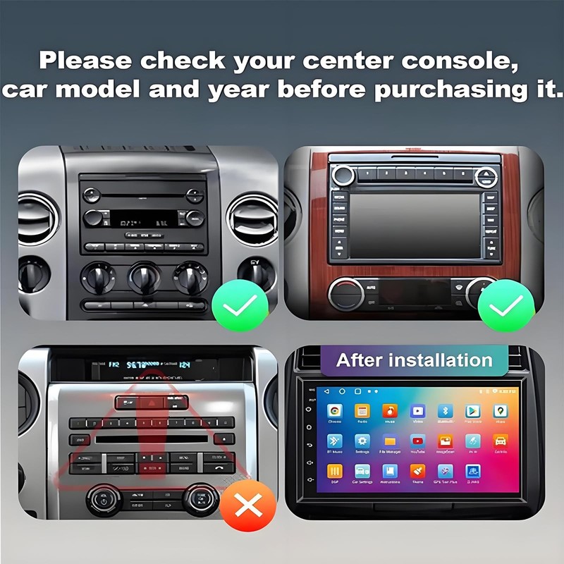 Phezen 7 Inch Touchscreen Car Stereo Fit For Ford F150 2004-2008 F250 2006-2014 gallery