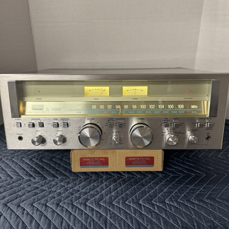 SANSUI G-5000 VINTAGE AM/FM STEREO RECEIVER – SERVICED – CLEANED – TESTED