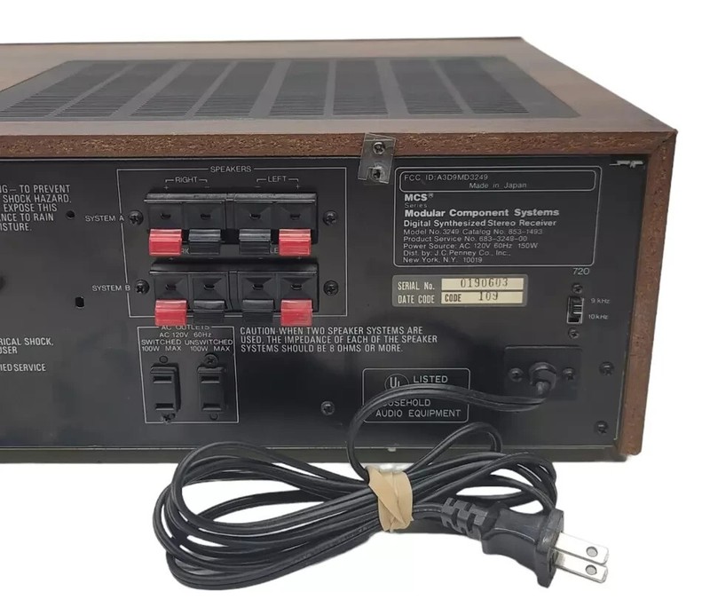 MCS Modular Component System 3249 Digital Synthesized Stereo Receiver FOR PARTS gallery