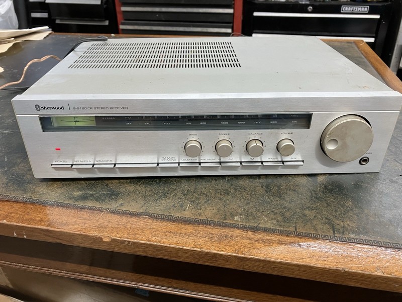 Sherwood S-9180 CP Stereo Receiver. Untested.