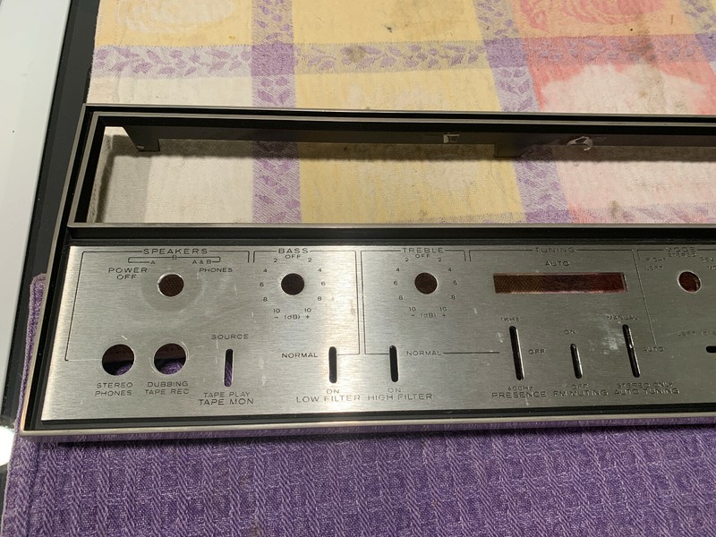 Kenwood KR-7070 Stereo Receiver Parting Out Faceplate