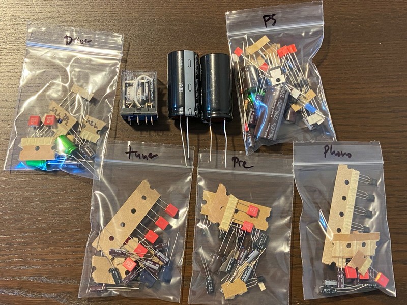 Sansui 6060 Complete Rebuild Kit High-Quality Receiver Recap Caps Transistors