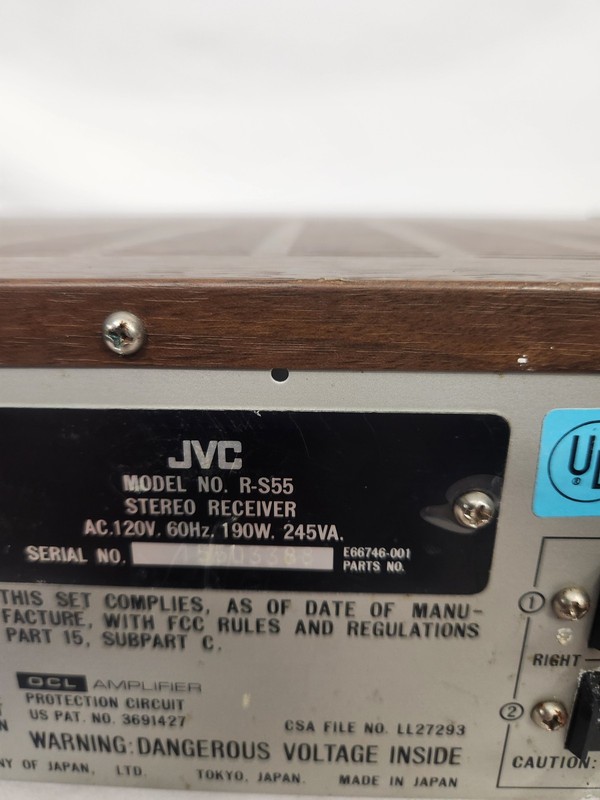 JVC R-S55 Vintage Digital Synthesizer Stereo Receiver Super-A 40WPC - UNTESTED gallery