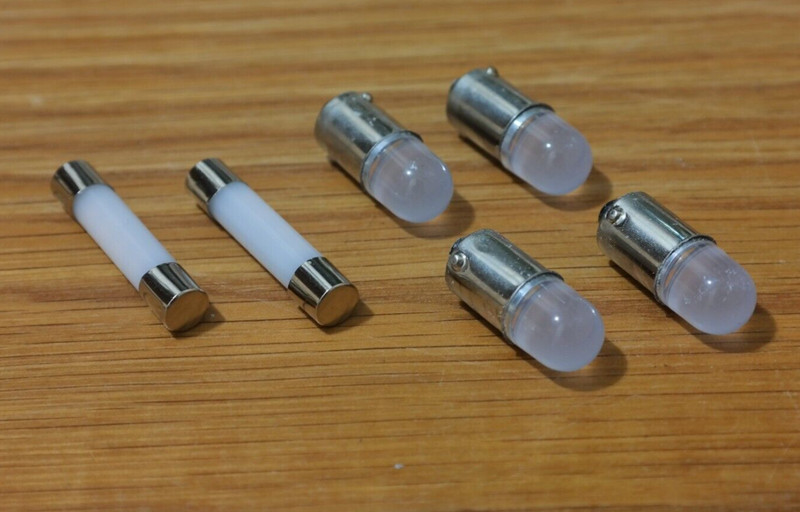 Heathkit AJ-15 replacement FRONT PANEL LED LAMPS bulbs lights kit set