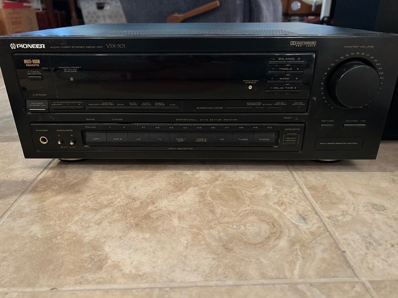 Pioneer Audio/Video stero receiver VSX-501 Dolby Surround Sound Vintage