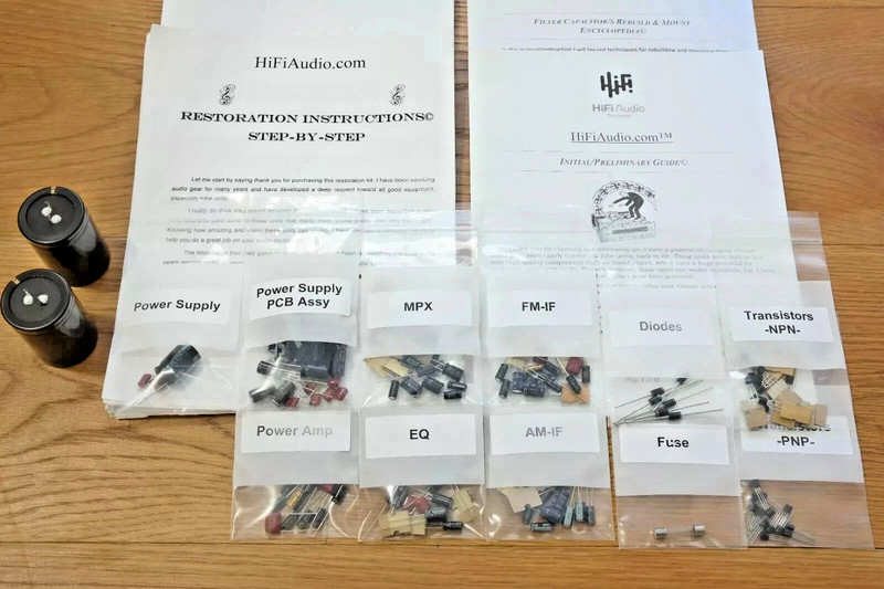 Sony STR-6060F rebuild restoration recap service kit repair filter capacitor gallery