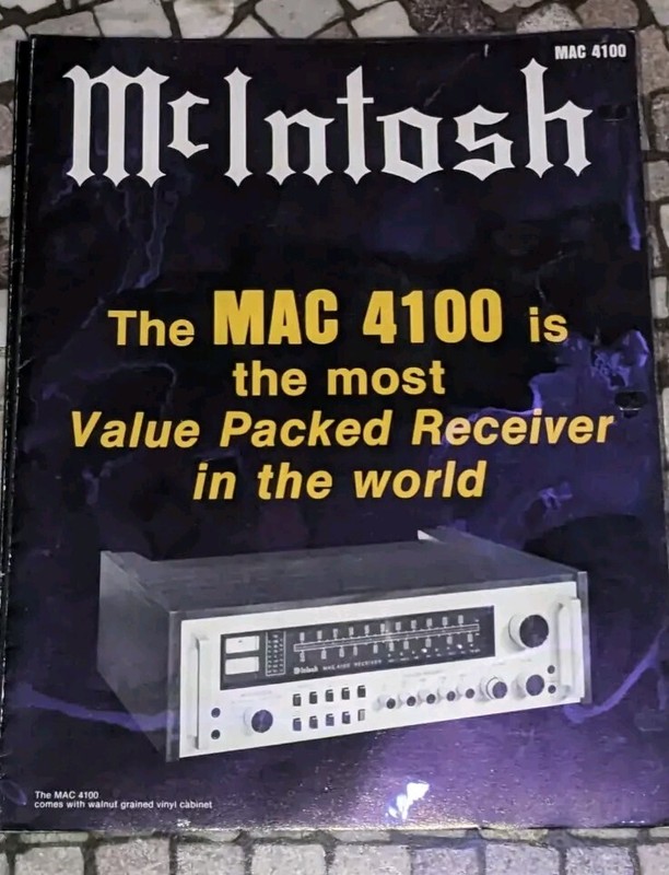 VinTagE McIntosh MAC 4100 Stereo RECEIVER in Original BOX! gallery