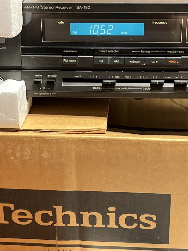 Technics SA-190 AM/FM Stereo Receiver w Original Box Manual Japan Tested gallery