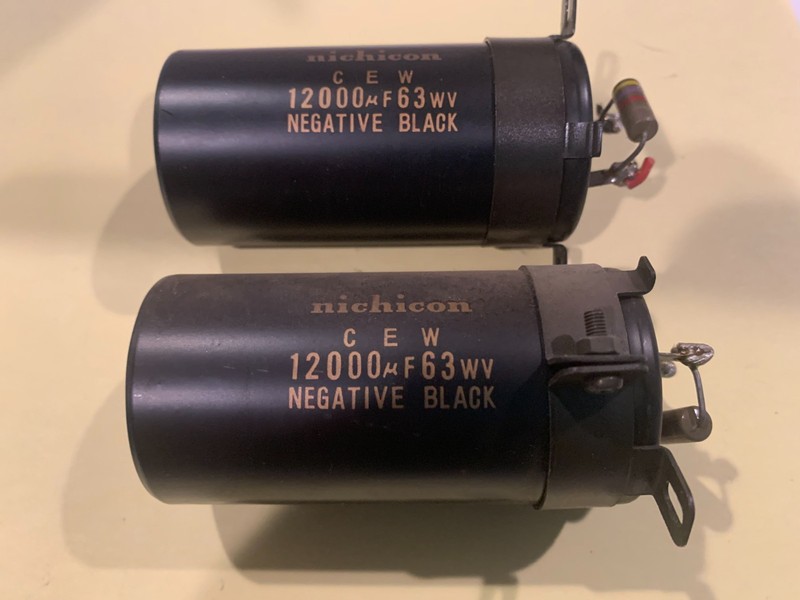 Sansui 8080DB Stereo Receiver Parting Out – Filter capacitors