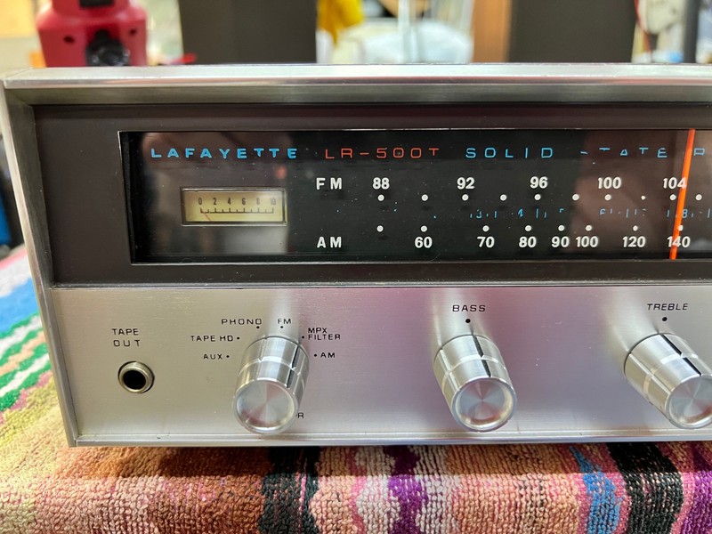 LAFAYETTE LR-500T AM / FM Solid State Receiver Tested Works Box & Manual 1968 gallery