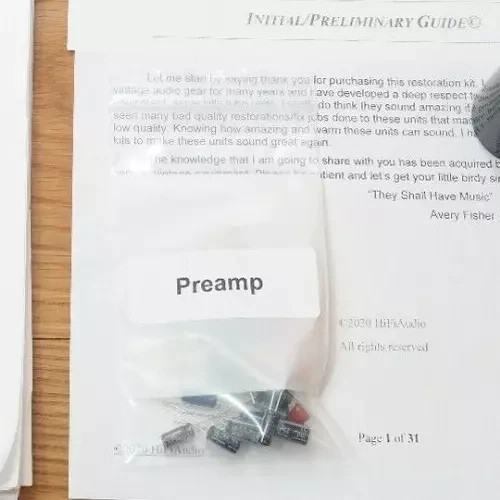 Marantz 2275 Preamp rebuild recap service capacitor kit upgrade