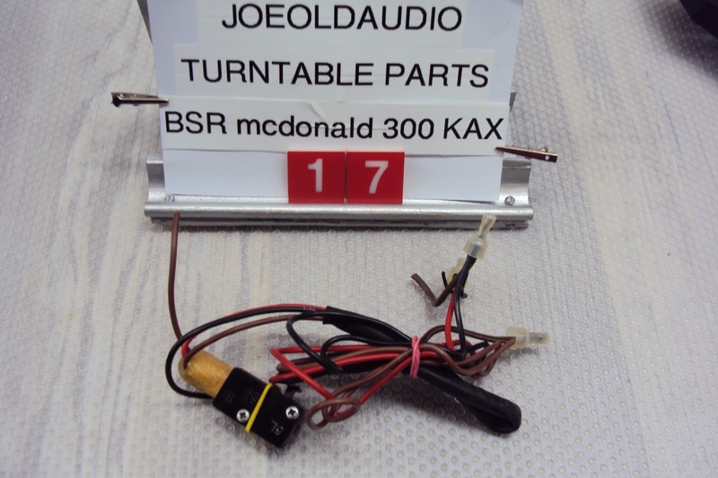 BSR McDonald Turntable Model 300 KAX ON/OFF Switch. Tested Parting Out 300 KAX