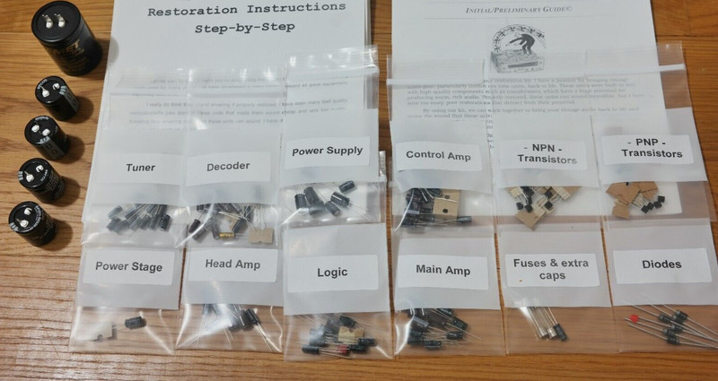 Pioneer QX-8000 rebuild restoration recap service kit repair filter capacitor