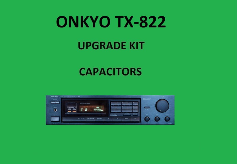 Stereo Receiver ONKYO TX-822 Repair KIT – all capacitors