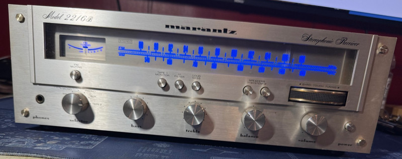 Marantz 2216B Vintage Stereo Receiver Tested & Working-Additional Preamp Outputs