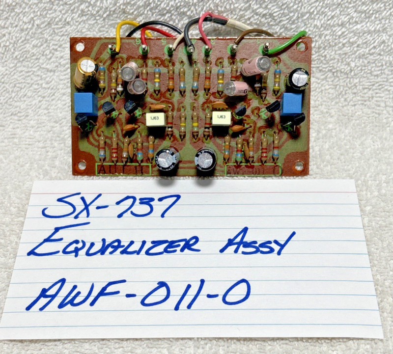 Pioneer SX-737, 838, 850, 950 Equalizer Assy AWF-011-0 Rebuilt Free Shipping