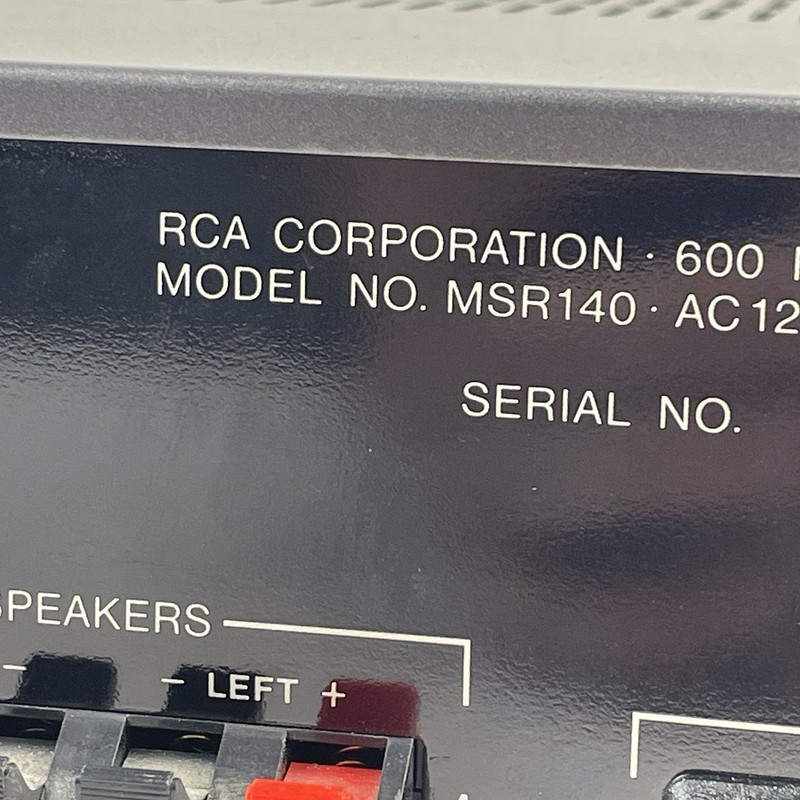 RCA MSR140 Stereo Receiver Tested gallery