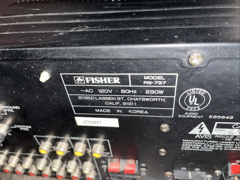 Vintage Fisher Studio RS 737 230 Watt Receiver Stereo Amplifier gallery