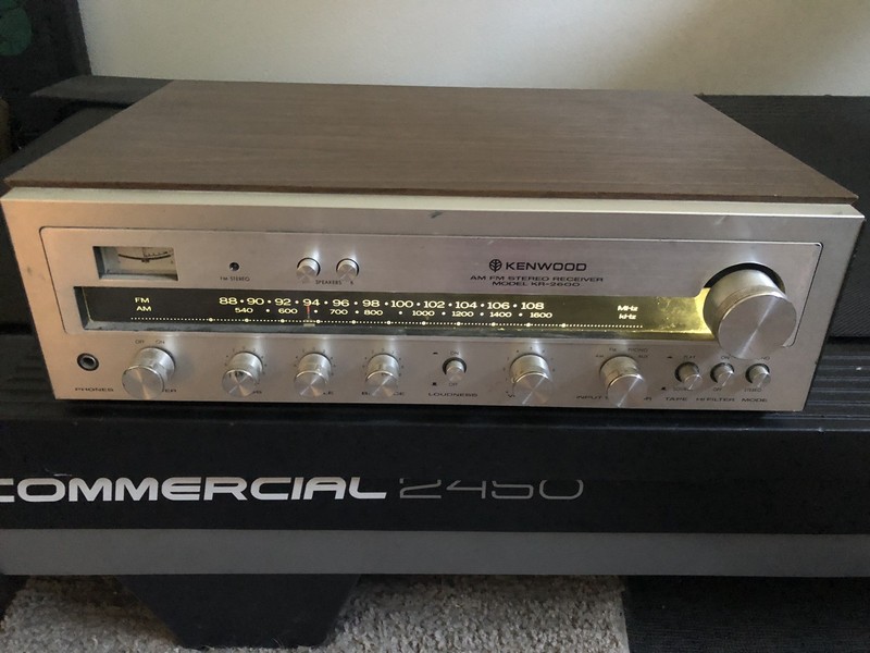Vintage Kenwood AM/FM Stereo Receiver Model KR-2600 Working Except AUX Port