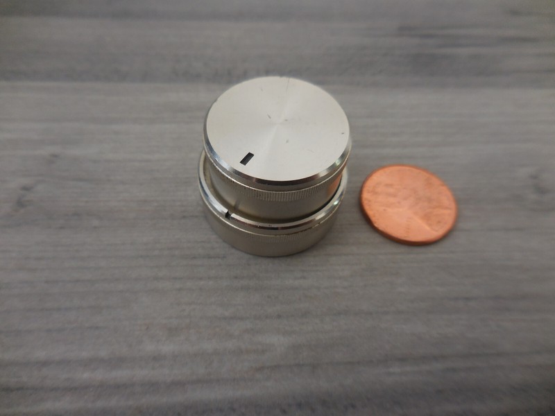 Two Piece Split Knob Assembly Knurled Edging Unknown Model