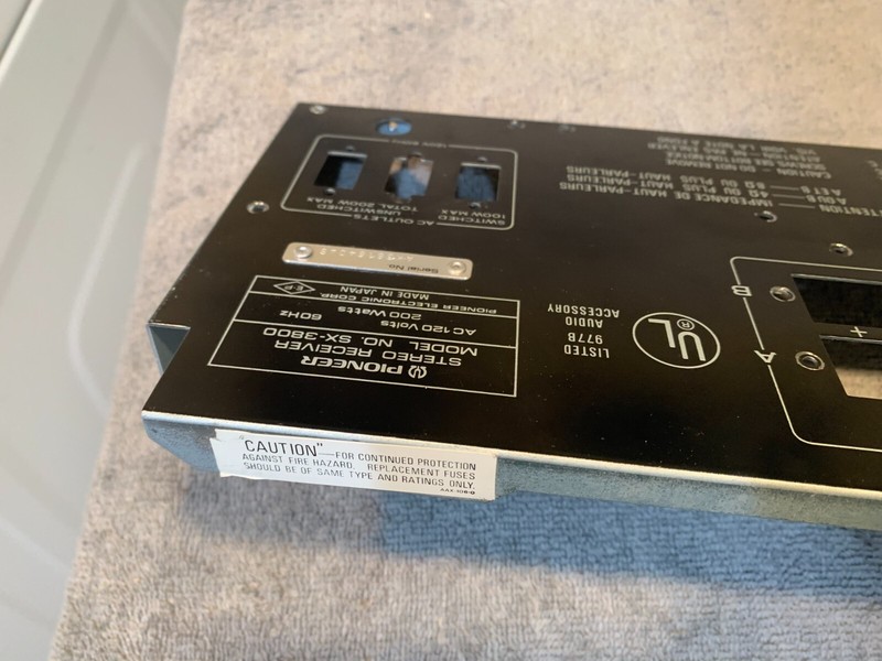 Pioneer SX-3800 Stereo Receiver Parting Out Nice Rear Panel gallery