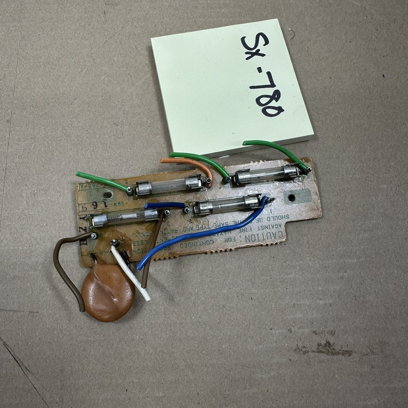 Pioneer Sx-780 Parts – Fuse Board – Old Fuses – Please Read