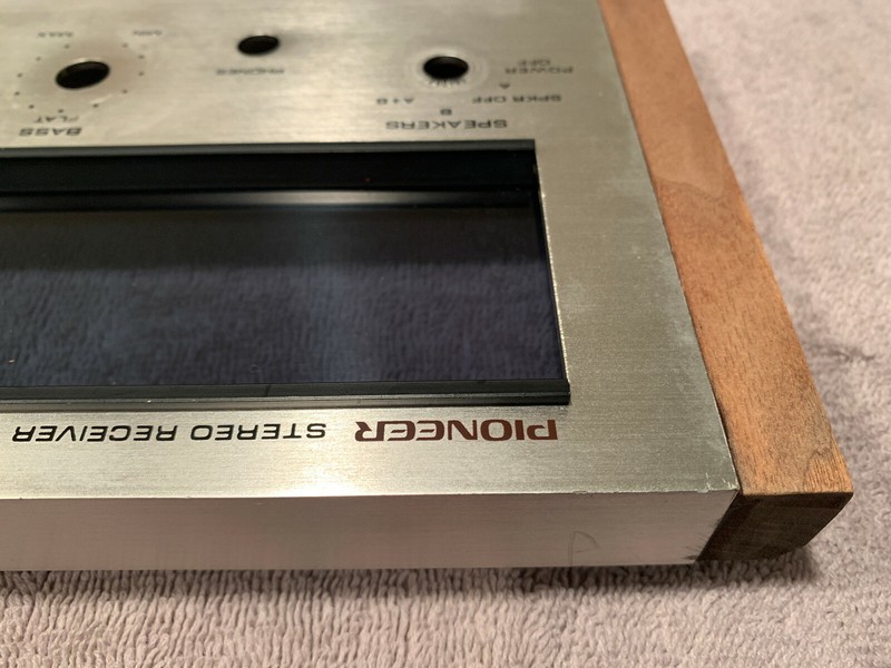 Pioneer SX-424 Vintage Stereo Receiver Parting Out Faceplate + wood End Pieces gallery
