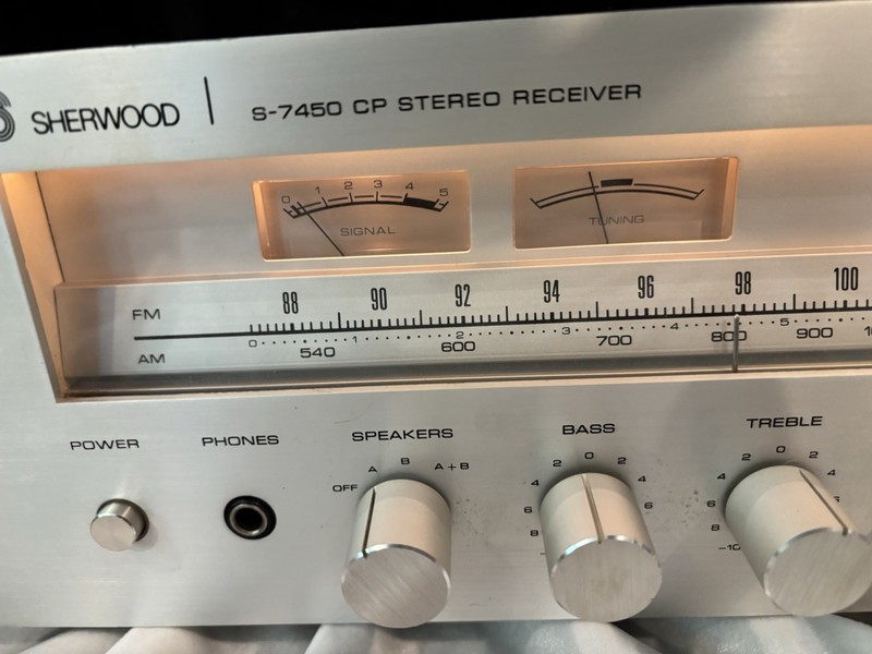 Vintage Sherwood S-7450 CP, 30W AM/FM/Stereo Receiver, 1979. Tested FM gallery
