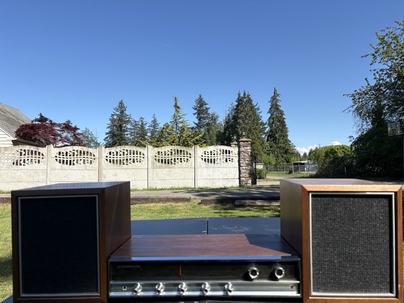Panasonic RE-7670 FM-AM Stereo Receiver & matching Speakers Vintage Works gallery