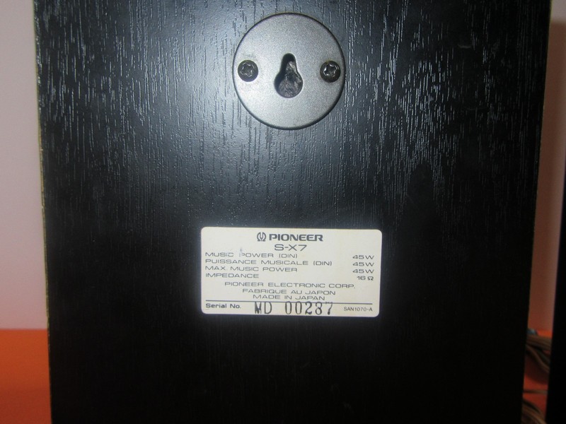 Vintage Mint MINI Pioneer S-X7 speaker pair gallery