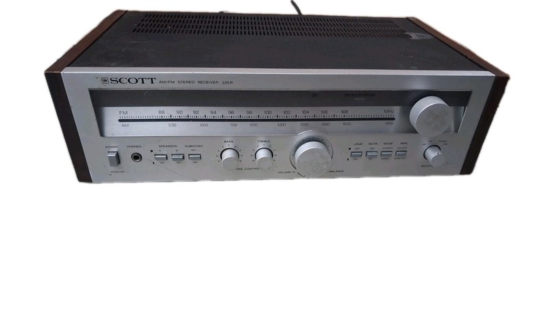 Vintage Scott 325R AM/FM Stereo Tuner Receiver TESTED DOESNT TURN ON!!