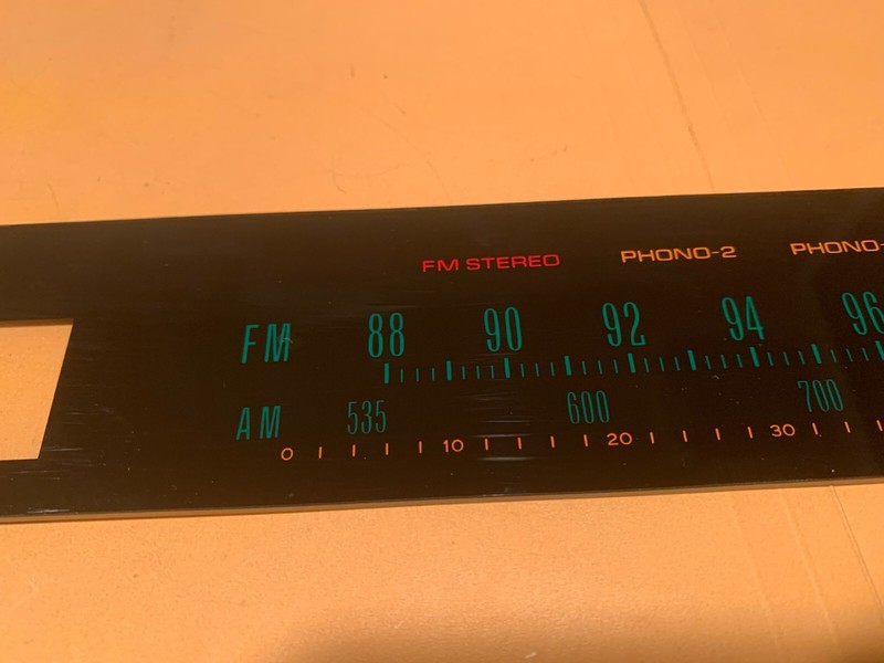 Sansui QRX-5500 Quad Receiver Parting Out Tuning Dial Plastic Scale gallery