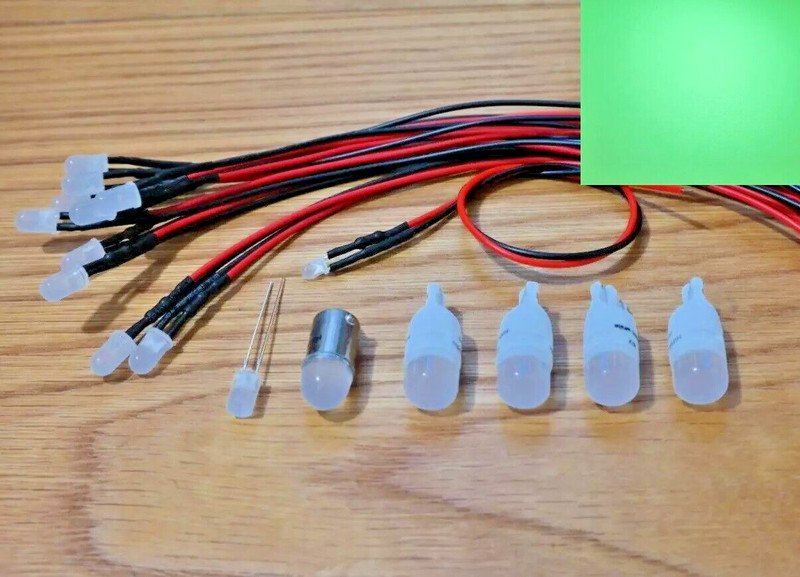 Pioneer SX-1080 replacement LED lamps upgrade kit bulbs lights GREEN