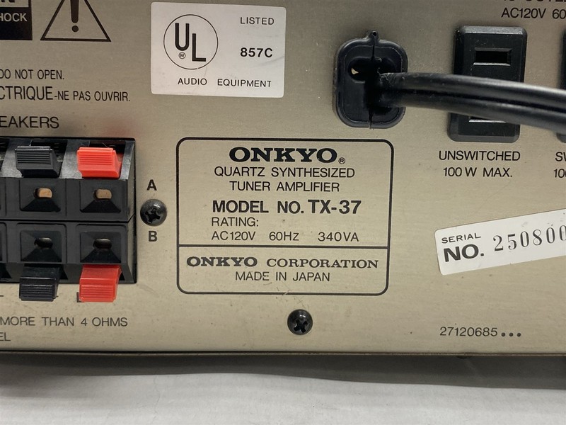 Vintage Onkyo TX-37 Quartz Synthesized Tuner AM/FM Stereo Amplifier Receiver gallery