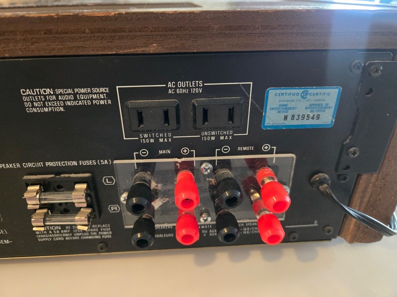 Technics SA-5470 Stereo Receiver - Working - Wood Panel gallery