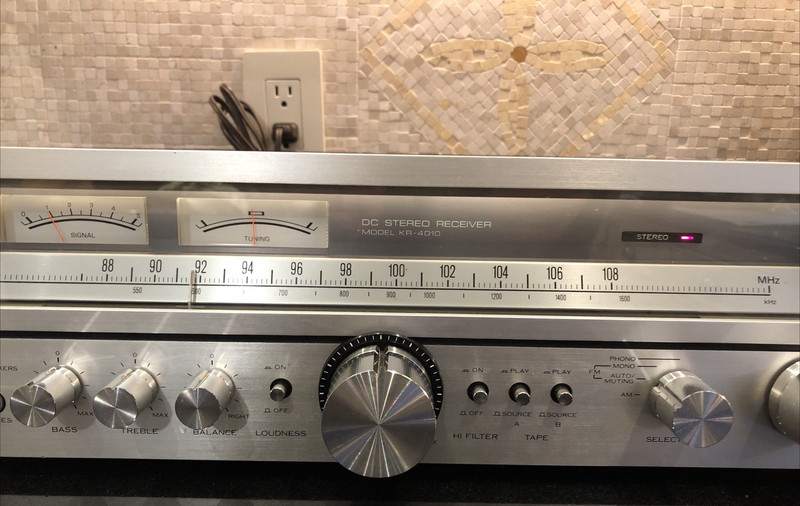 Kenwood KR-4010 DC Stereo AM/FM Receiver Open Box perfect working condition gallery