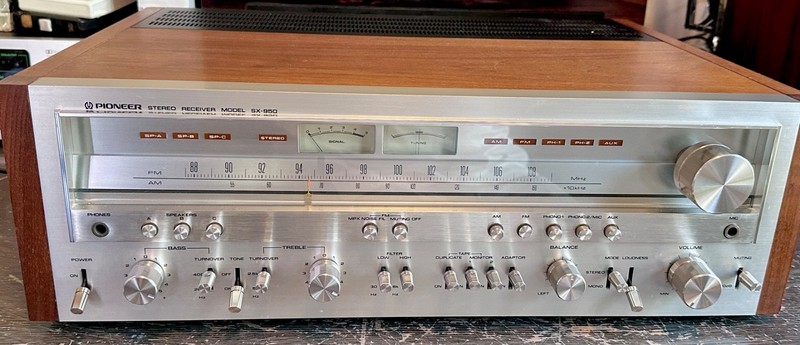 Classic Pioneer SX-950 AM/FM Stereo Receiver, All Original, Excellent Condition